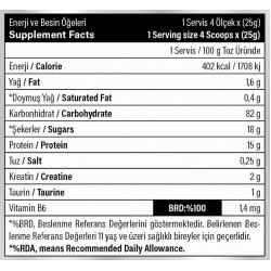 Mass Gainer Karbonhidrat Tozu 30 Servis 3000 gr